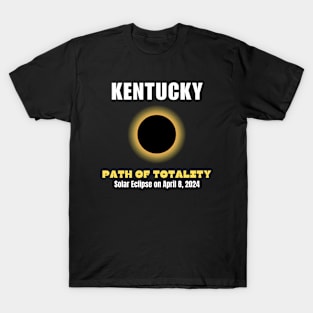 Kentucky Path Of Totality Solar Eclipse On April 8 2024 T-Shirt